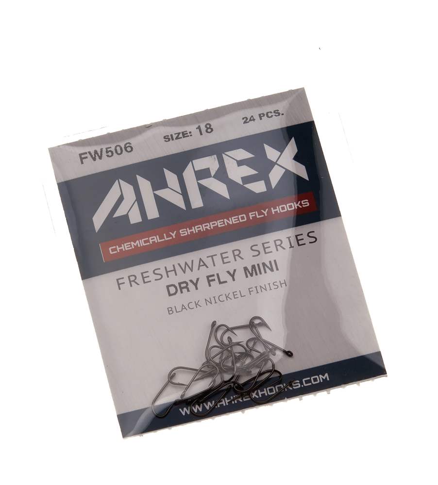 Ahrex Fw506 Dry Fly Mini Hook Barbed #20 Trout Fly Tying Hooks